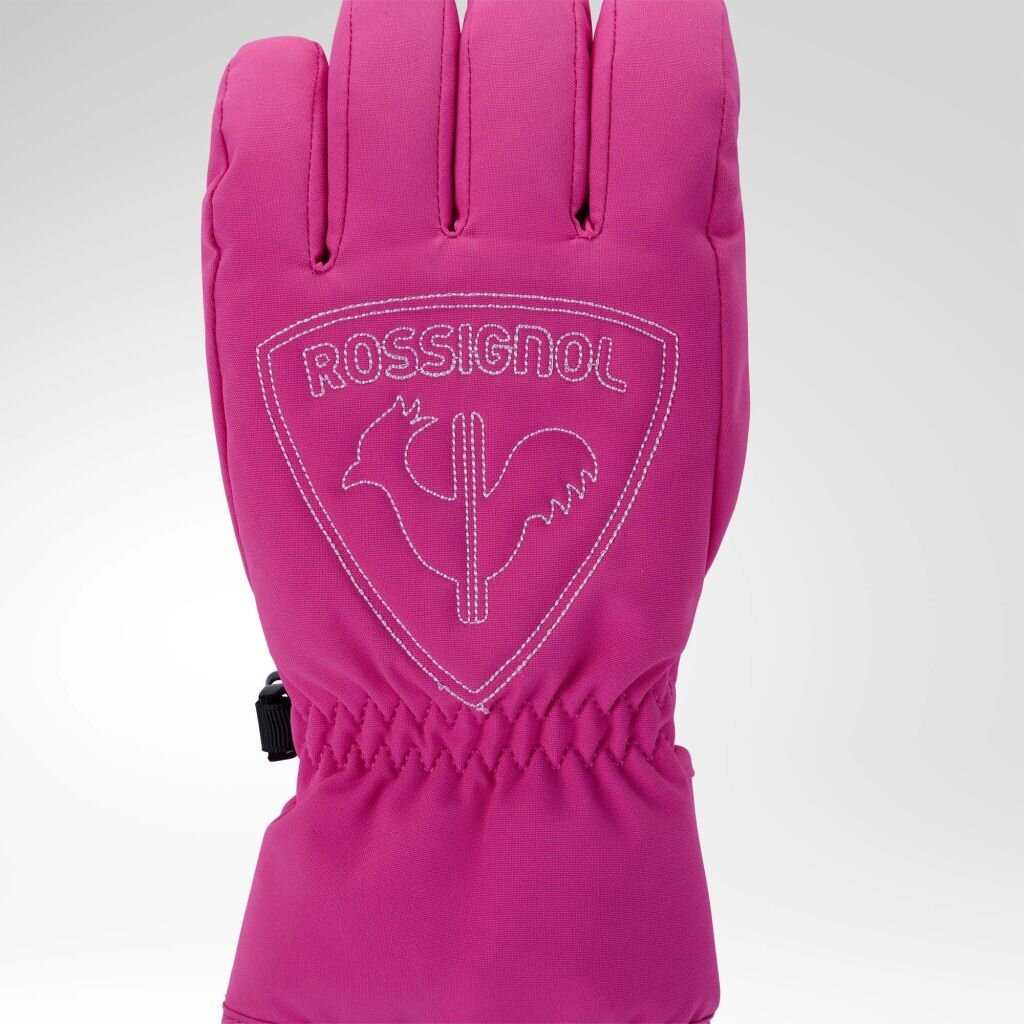 Mănuși de schi Rossignol JR ROOSTER G-ELECTRIC FUCSIA